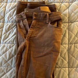 Men's Mott and Bow jeans, straight leg, size 32x32. Brown color.
